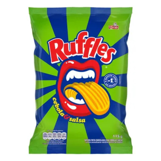 ELMA CHIPS RUFFLES CEBOLA E SALSA 115G