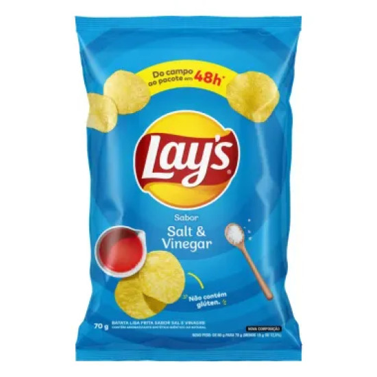 ELMA CHIPS LAYS SALT VINEGAR 70G