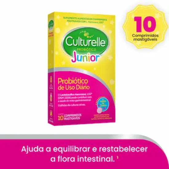 CULTURELLE PROBIOTICO JR COM 10 CAPSULAS SAUDE DIGESTIVA