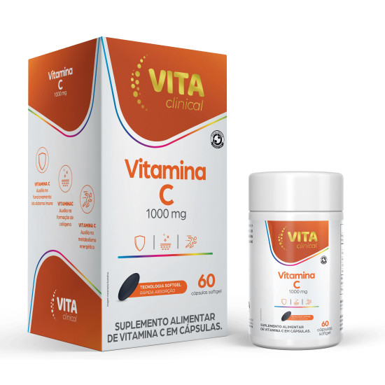 POLIVITAMINICO VITACLINICAL VIT C 1000MG COM 60 CAPSULAS
