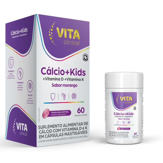 POLIVITAMINICO VITACLINICAL CALCIO KIDS COM 60 CAPSULAS MAST