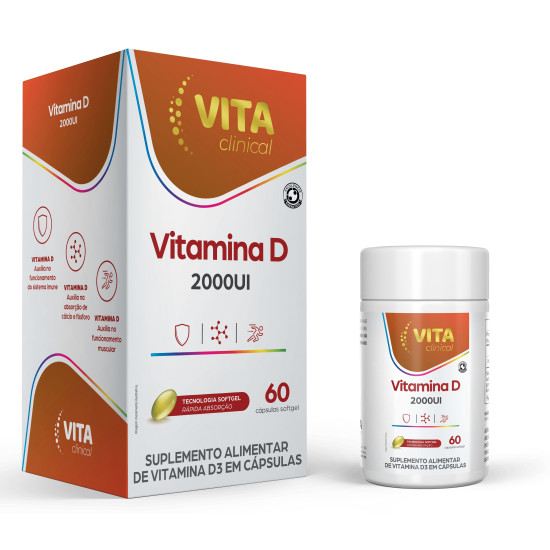 POLIVITAMINICO VITACLINICAL VITAMINA D3 2000 UI COM 60 CAPSULAS