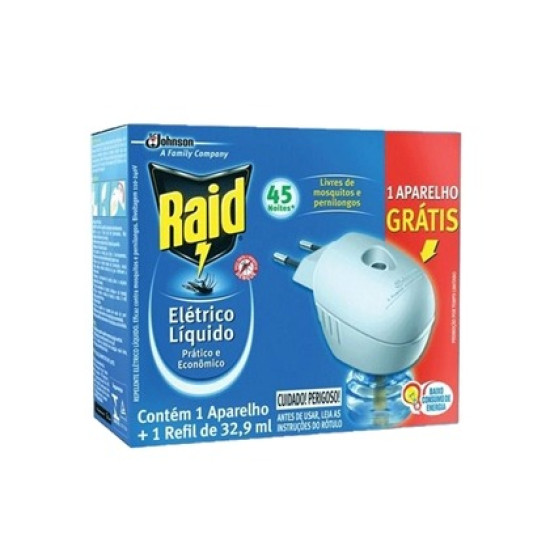 RAID ELETRICO PROTECTOR 45 REFIL 32,9 ML GTS APAR