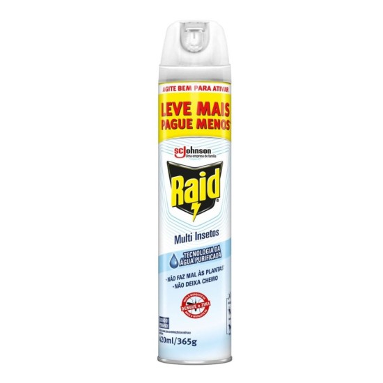 MULTI INSETICIDA RAID AQUA PROTECTION 420ML