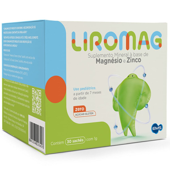 LIROMAG 50+2,8MG COM 30 SACHES