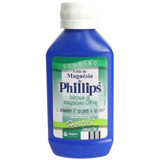 LEITE MAGNESIA PHILLIPS HORTELA COM 120 ML