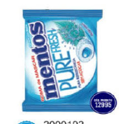 CHICLETE MENTOS PURE FRESH MINT COM 4 UND 6G
