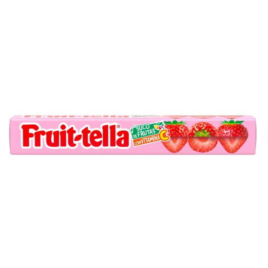 BALA FRUITTELLA MASTIGAVEL MORANGO 40 G