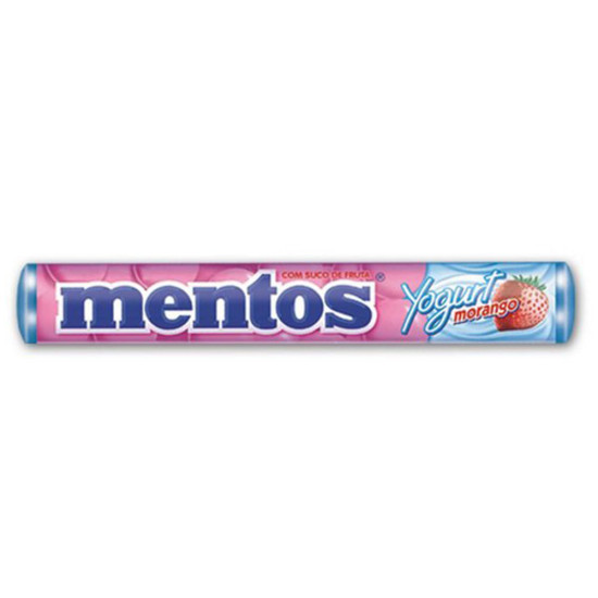MENTOS YOGURT/MORANGO 38G 16 UN