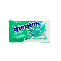 CHICLETE MENTOS PURE SPEARMINT COM 5 UND