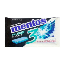 CHICLETE MENTOS PURE FRESH STRONG MINT COM 5 UND