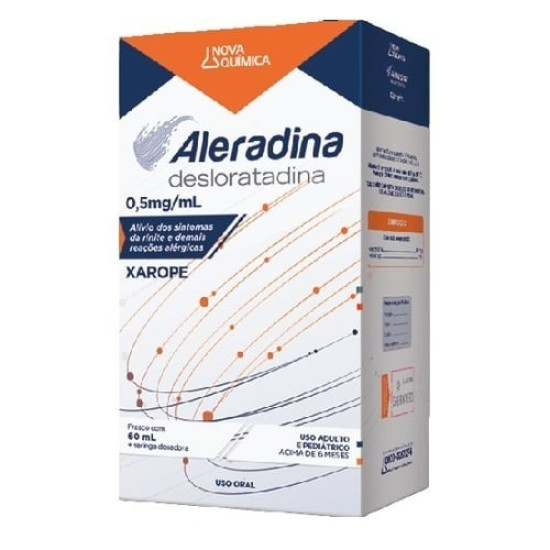 ALERADINA 0,5MG XAROPE COM 60 ML