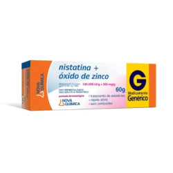 NISTATINA+OXIDO DE ZINCO POMADA COM 60 GR NOVAQUIMICA