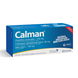 CALMAN COM 20 COMPRIMIDOS