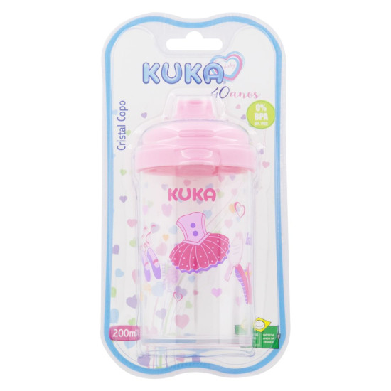 COPO KUKA CRISTAL 200ML ROSA REF 6047