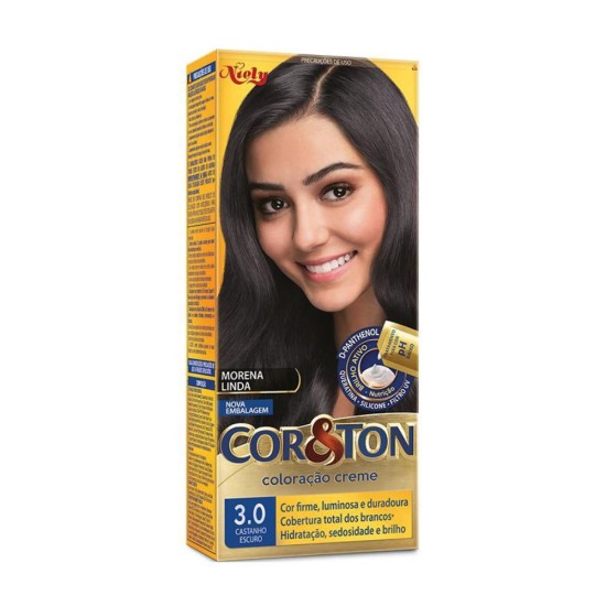 TINTURA PARA CABELO CORETON 3.0 CASTANHO ESCURO