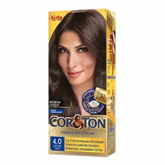 TINTURA PARA CABELO CORETON 4.0 CASTANHO MEDIO