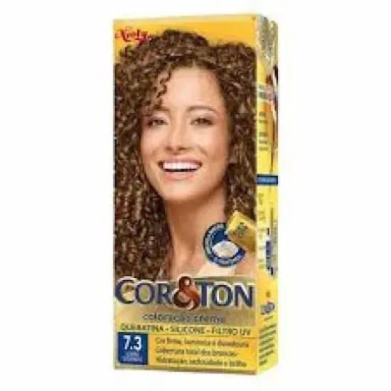 TINTURA PARA CABELO CORETON 7.3 LOURO DOURADO