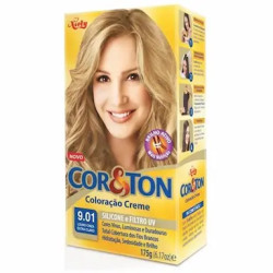 TINTURA DE CABELO CORETON 9.01 LOURO CINZA EXT CLAR