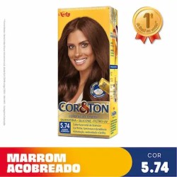 TINTURA PARA CABELO CORETON 5.74 MARRON ACOBREADO