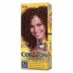 TINTURA DE CABELO CORETON 4,3 CASTANHO MEDIO DOURADAO