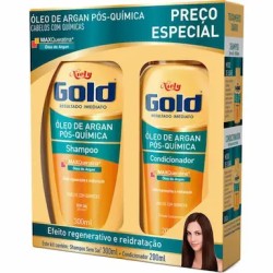 KIT NIELY GOLD SHAMPOO + CONDICIONADOR POS QUIMICA 300ML