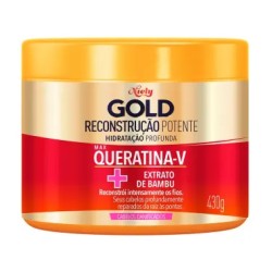 MASCARA CAPILAR NIELY GOLD QUERATINA REPARAÇAO 430G