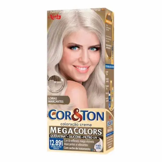 TINTURA PARA CABELO CORETON MEGACOLORS 12.891 LOURO SUPER PEROLA