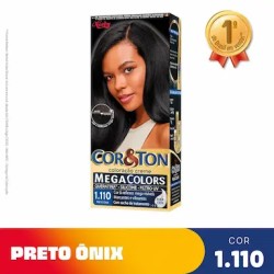 TINTURA PARA CABELO CORETON MEGACOLORS 1.110 PRETO ONIX