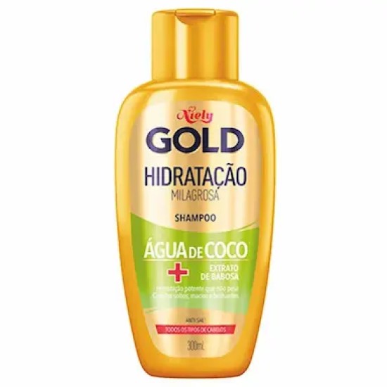 SHAMPOO NIELY GOLD AGUA DE COCO 300ML