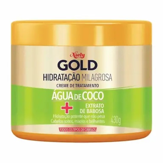 MASCARA CAPILAR NIELY GOLD AGUA DE COCO 430G