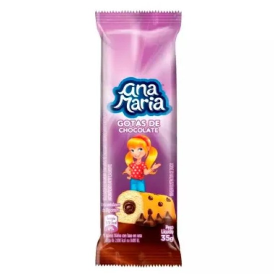 BOLINHO ANA MARIA GOTAS DE CHOCOLATE C/35G