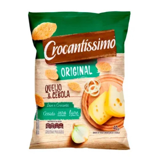 CROCANTISSIMO QUEIJO E CEBOLA COM 40G