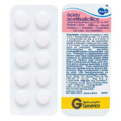 ACIDO ACETILSALICILICO INFANTIL 100MG COM 10 CAPSULAS EMS GENERICA