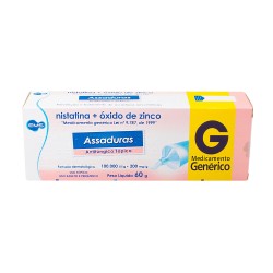 NISTATINA+OXIDO DE ZINCO POMADA C/60 GR EMS GENERICA