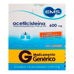 ACETILCISTEINA 600MG C/16 SACHES EMS GENERICA