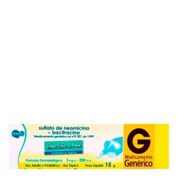NEOMICINA+BACITRACINA POMADA C/15 GR EMS GENERICA