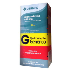 ATORVASTATINA CALCICA 20MG COM 30 CAPSULAS GERMED FARMA
