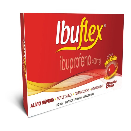 IBUFLEX 400MG C/8 CAPSULAS GEL
