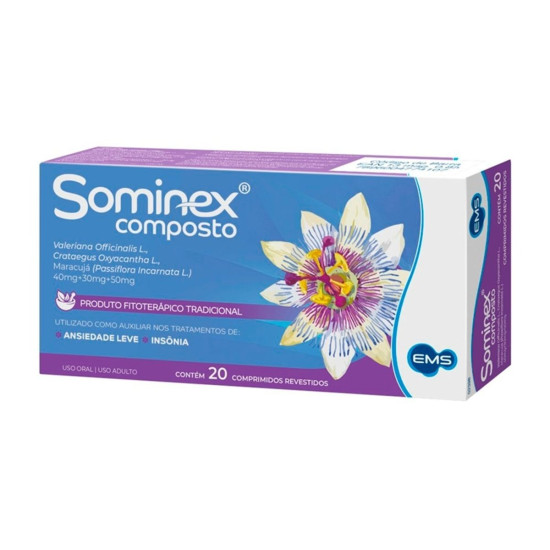 SOMINEX COMPOSTO COM 20 CAPSULAS