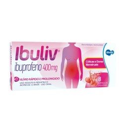 IBULIV 400MG C/8 CAPSULAS