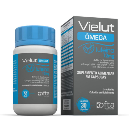 VIELUT OMEGA LUTEINA 12MG COM 30 CAPSULAS