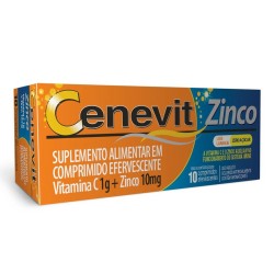 CENEVIT ZINCO LARANJA C/10COMPRIMIDOS