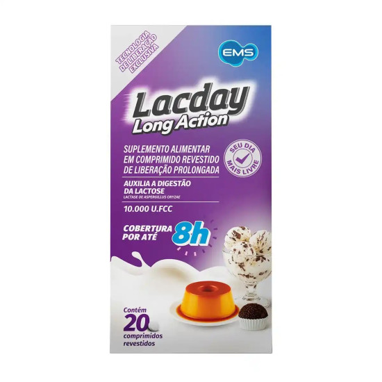 LACDAY LONG ACTION 10.000FCC COM 20 COMPRIMIDOS 