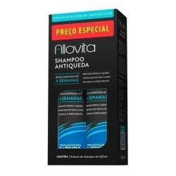 ALLOVITA SHAMPOO ANTIQUEDA COM 2 UNIDADES 200ML CADA