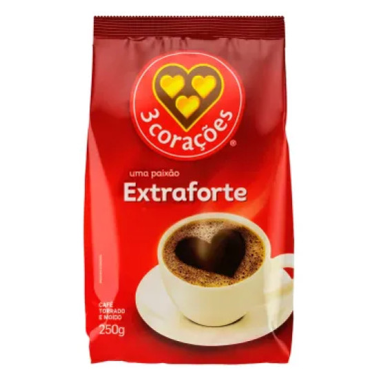 CAFE 3 CORACOES EXTRA FORT 250G