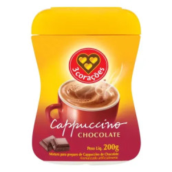 CAPPUCCINO 3 CORACOES CHOCOLATE 200G