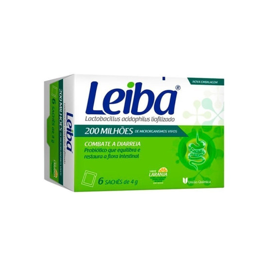 LEIBA 200MI LARANJA COM 6 SACHES 4G