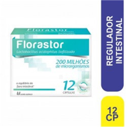 FLORASTOR 200MG COM 12 CAPSULAS