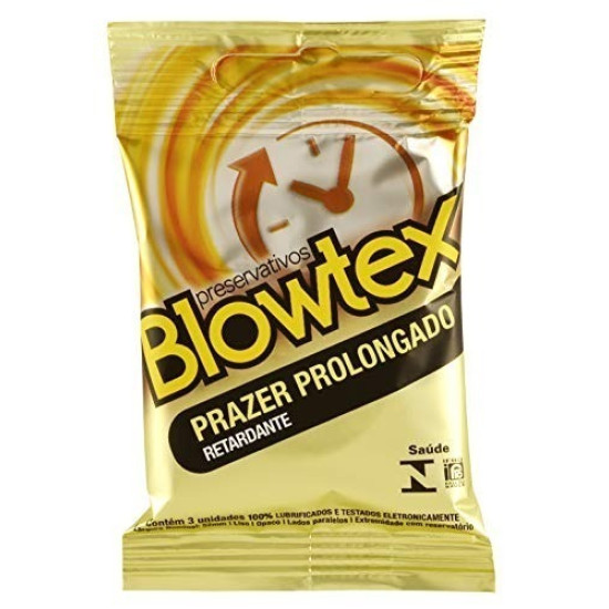 PRESERVATIVO BLOWTEX RETARDANTE COM 3 UNID